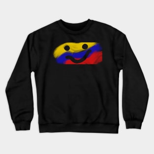 Smile yellow blue red Crewneck Sweatshirt